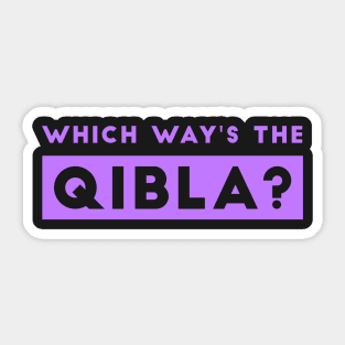 Which Way's The Qibla? 2 - Purple Sticker